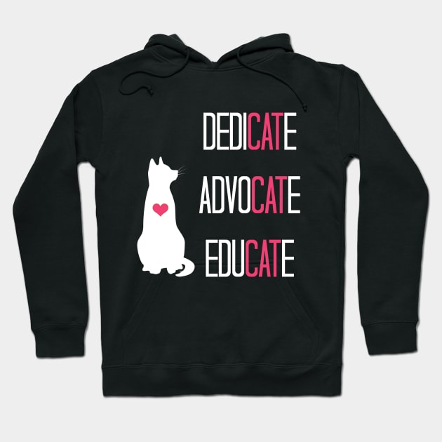 Cat Rescue, Cat Advocates, TNR Cats, Cat Lovers Hoodie by sockdogs